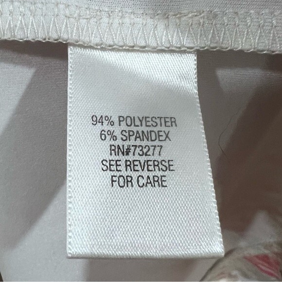 Blush and tan abstract print pleated dress with pockets size XS - Picture 6 of 6